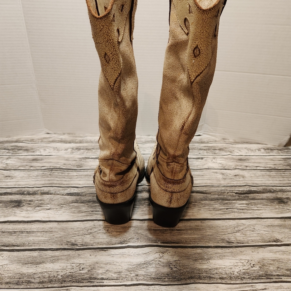 Mia Rhinestone Crinkle boots - Picture 6 of 11